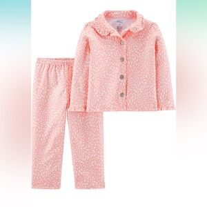 3T 2-Piece Coat Style Pajama Set